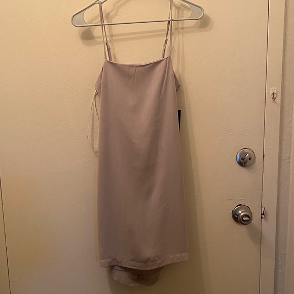 NWT Lulu's Toast to Life Grey Mini Dress - Picture 3 of 6